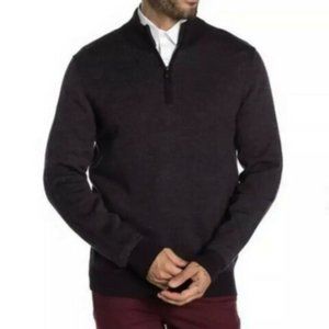Toscano Firenze 1/2 Zip Sweater L Merino Wool
